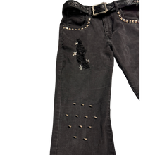 Load image into Gallery viewer, "Crucifix" Slim Fit Flared Denim (1/1)