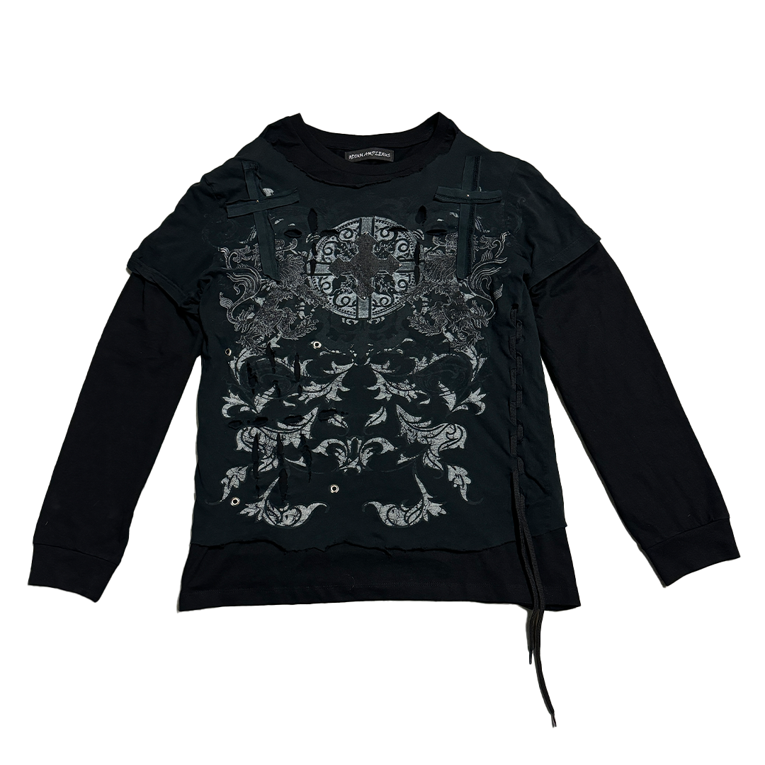 ★人気★【PGR X MFM333.】★3 LAYERED LONG SLEEVE - IVOR.Y★ ☆関税込☆[PGR X MFM333.]☆3 LAYERED LONG SLEEVE - IVORY