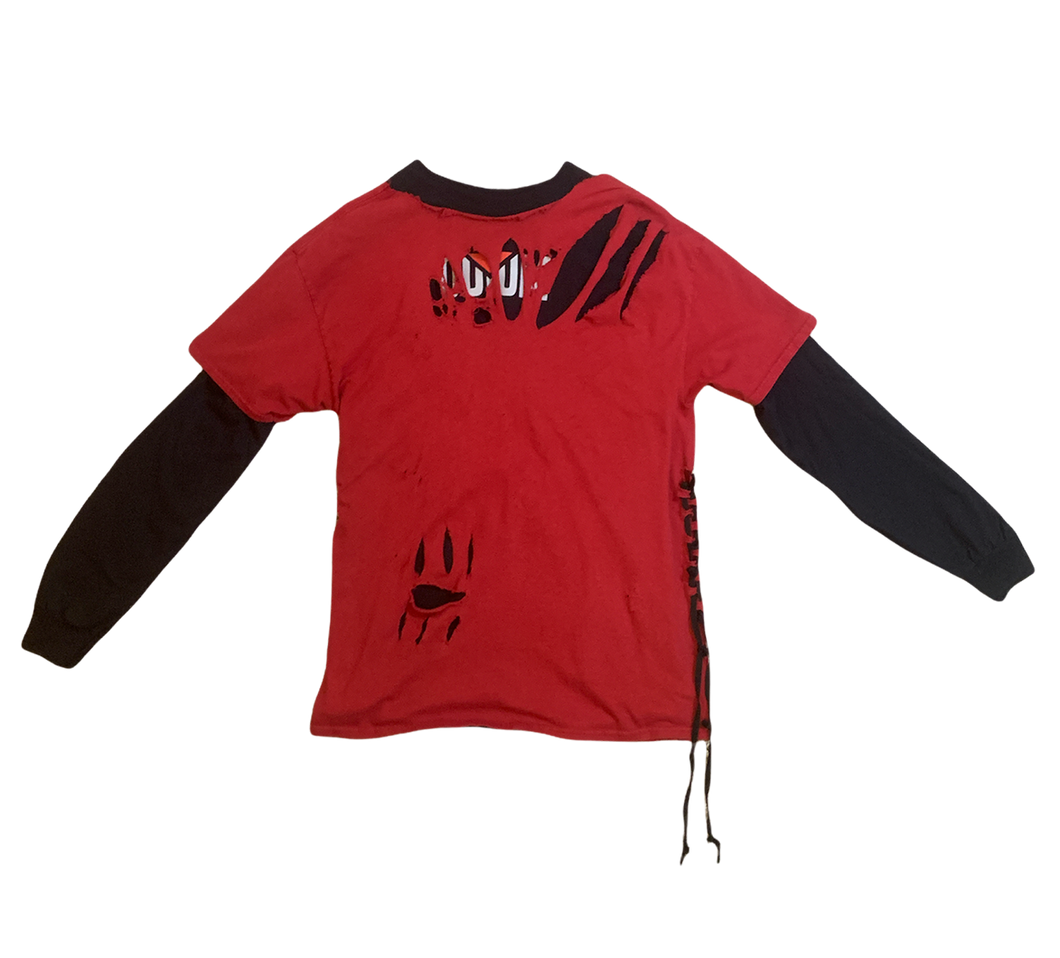 CORRPUT WORLD RED LAYERED TEE (1 of 1)